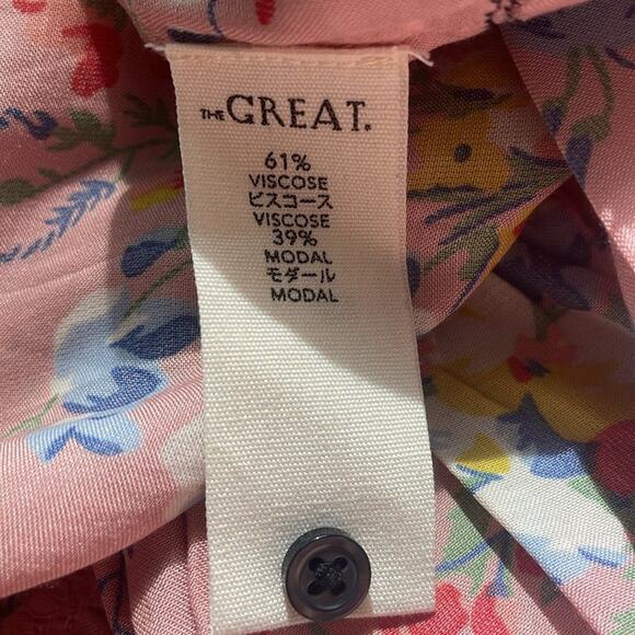 THE GREAT The Sachet Dress Cherry Blossom Floral - Picture 15 of 16